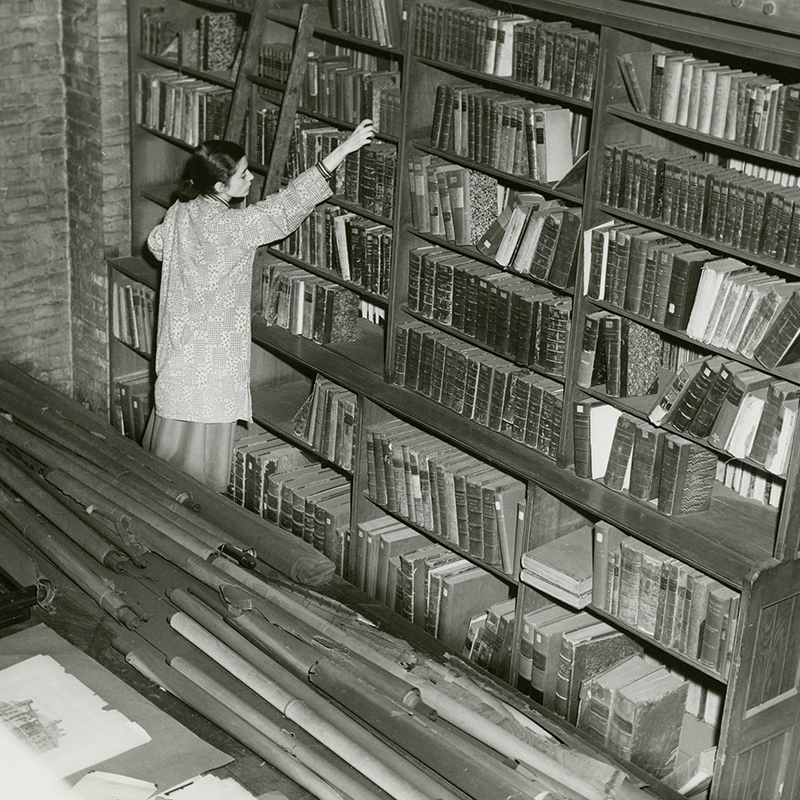 Neglected Graphics in Ridgway Building Stacks, ca. 1960.