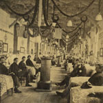 McClellan Hospital, ward 14.&nbsp;John Moran, albumen print photograph, (Philadelphia, 1863).