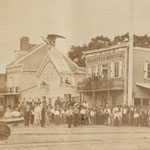 Union Volunteer Refreshment Saloon and Hospital. Robert Newell. Albumen print photograph, (Philadelphia, 1863).&nbsp;