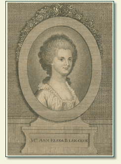 ANN ELIZA BLEECKER (1752 &ndash; 1783)